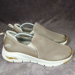 Skechers Men's Arch Fit Banline Oxford Taupe Size 10.5